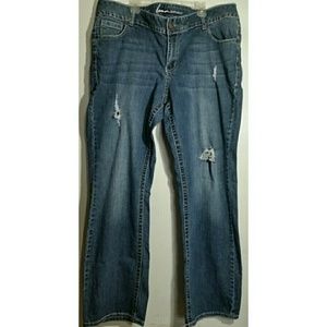 Lane Bryant Distressed Bootcut 20 Jeans